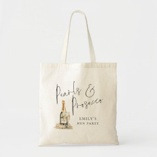 Perlen Prosecco Maid of Honor Name Junggesellinnen Tragetasche