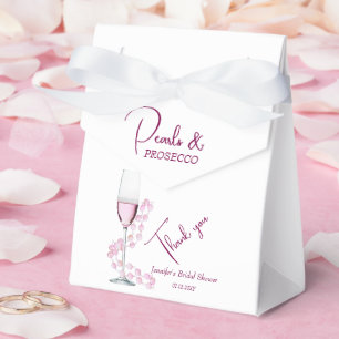 Perlen & Prosecco Moderne elegante Bridal Shower Geschenkschachtel