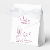 Perlen & Prosecco Modernes Brautparty Geschenkschachtel (Vorderseite)