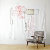 Perlen & Prosecco Mrs Foto-Prop Hintergrund Wandteppich (Beispiel (Horizontal))