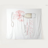 Perlen & Prosecco Mrs Foto-Prop Hintergrund Wandteppich (Vorderseite (Horizontal))