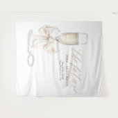 Perlen & Prosecco Mrs Foto-Prop Hintergrund Wandteppich (Vorderseite (Horizontal))