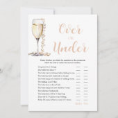 Perlen & Prosecco-Over oder unter Brautparty Einladung (Vorderseite)