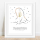 Perlen & Prosecco - Ringjagd Brautparty Poster