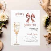 Perlen Prosecco Rosa Bugbrust Bridal Einladung