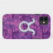 Perlen-rosa Stier-Tierkreis-Zeichen auf Case-Mate iPhone Hülle (Rückseite (Horizontal))