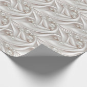 Perlen & Satin Geschenkpapier (Ecke)