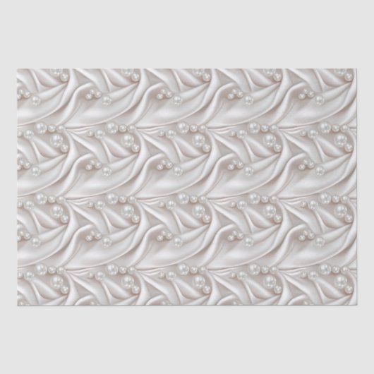 Perlen & Satin Seidenpapier (Vorderseite)