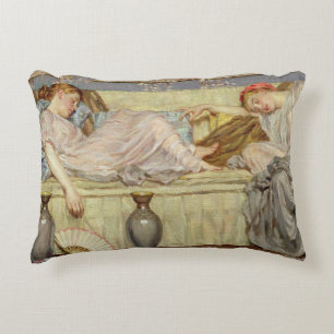Perlen (Studie), c.1875 (Öl auf Leinwand) Dekokissen