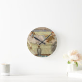 Perlen (Studie), c.1875 (Öl auf Leinwand) Runde Wanduhr (Zuhause)