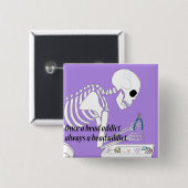 Perlen-Süchtiger Button (Vorne & Hinten)