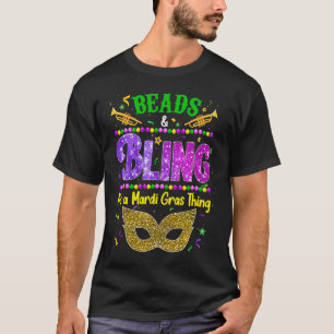 Perlen und Blasen ist ein Mardi Gras Sache Karneva T-Shirt