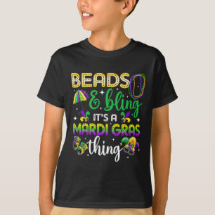 Perlen und Bling Es ist eine Mardi Gras Sache Karn T-Shirt
