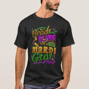 Perlen und Bling Es ist eine Mardi-Gras-Sache Karn T-Shirt