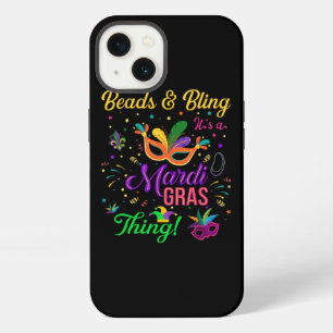 Perlen und Bling Es ist eine Mardi Gras Sache - Ma iPhone 13 Hülle