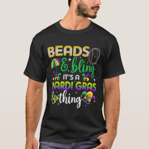 Perlen und Bling ist ein Mardi Gras Thing Carnival T-Shirt