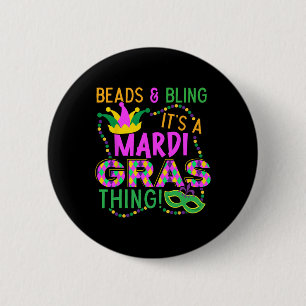 Perlen und Bling seiner a Mardi Gras Thing Nola Fe Button