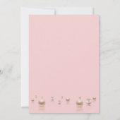 Perlen und Brautparty der Prosecco elegant Einladung (Rückseite)