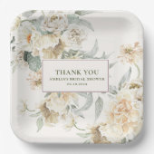 Perlen und Brautparty der Staatsanwaltschaft Pappteller (Vorderseite)