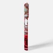 Perlen und eine detaillierte Rote Rose Case-Mate iPhone Hülle (Rückseite / Rechts)