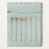 Perlen und Federn auf gewitterten Blue Barn Boards Planer (Rückseite)