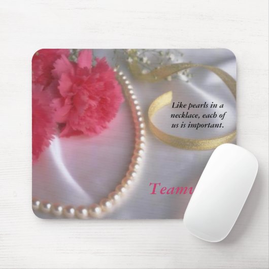 Perlen und Gartennelken - Teamwork mousepad (Mit Mouse)