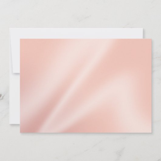 Perlen und Hochzeit| Erdrosa Einladung (Rückseite)