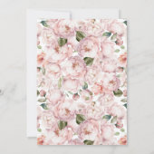 Perlen und Perlen Modernes rosa Brautparty Einladung (Rückseite)