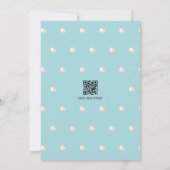 Perlen und Personalisiertes Brautparty Prosecco Einladung (Rückseite)