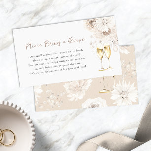 Perlen und Prosecco Begleitkarte