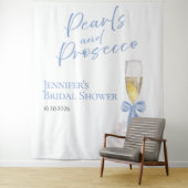 Perlen und Prosecco | Brautparty-Backdrops Wandteppich (Beispiel)