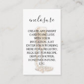 Perlen und Prosecco-Brautparty Begleitkarte (Vorderseite)