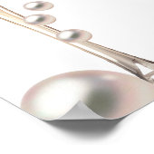 Perlen und Prosecco Brautparty Begrüßungszeichen Poster (Ecke)