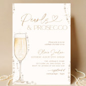 Perlen und Prosecco-Brautparty, Bridal Brunch Einladung