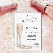 Perlen und Prosecco Brautparty Brunch & Bubbly Einladung