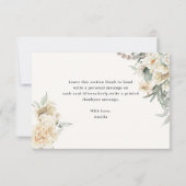 Perlen und Prosecco Brautparty Dankeskarte (Rückseite)