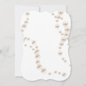 Perlen und Prosecco Brautparty Einladung (Rückseite)