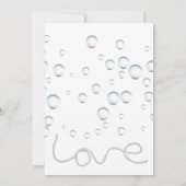 Perlen und Prosecco-Brautparty Einladung (Rückseite)