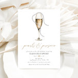 Perlen und Prosecco-Brautparty Einladung<br><div class="desc">Genießen Sie den ätherischen Reiz unserer Perlen in Aquarelltönen und Prosecco Bridal Dusche Einladungen, wo Eleganz und Weisheit in einer harmonischen Mischung aus zarten Farben und funkelnder Eleganz aufeinander treffen. Jede Einladung ist in die weiche Leuchtkraft der Wasserfarbenstriche verstrickt und ist eine Leinwand von Träumen, geschmückt mit schimmernden Perlen, die...</div>