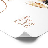 Perlen und Prosecco-Brautparty-Favoriten Poster (Ecke)