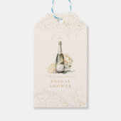 Perlen und Prosecco-Brautparty Geschenkanhänger (Vorderseite)