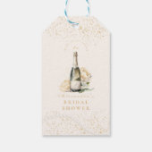 Perlen und Prosecco-Brautparty Geschenkanhänger (Rückseite)