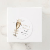 Perlen und Prosecco-Brautparty Geschenkanhänger (Beispiel)