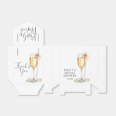 Perlen und Prosecco-Brautparty Geschenkschachtel (Ungefaltet)