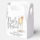Perlen und Prosecco-Brautparty Geschenkschachtel (Geöffnet)