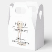 Perlen und Prosecco-Brautparty Geschenkschachtel (Geöffnet)