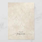 Perlen und Prosecco-Brautparty Hinweiskarte (Rückseite)