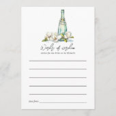 Perlen und Prosecco-Brautparty Hinweiskarte (Vorderseite)