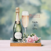 Perlen und Prosecco Brautparty Karten & Geschenke Acrylschild (Neutral)