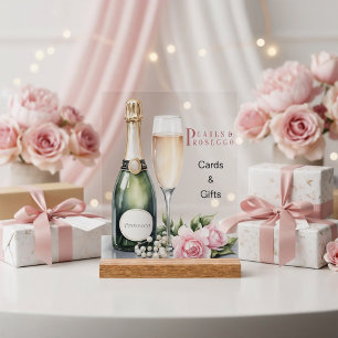Perlen und Prosecco Brautparty Karten & Geschenke Acrylschild